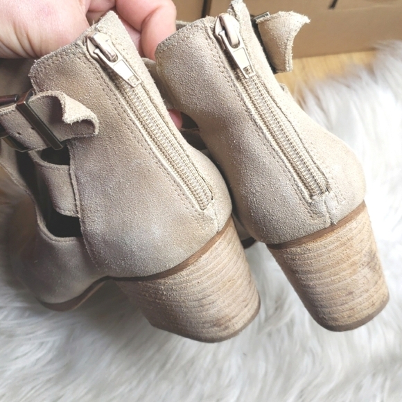 Sole Society AZURE BOOTIE cutout tan suede 8.5 - Picture 10 of 13